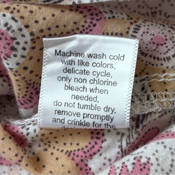 Cino Flying Peacock Floral Paisley Button Down‎ Shirt L - Picture 8 of 10